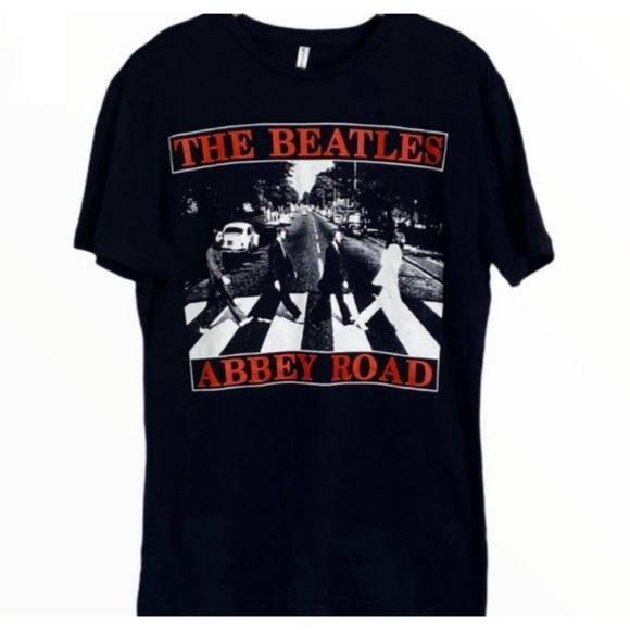 NEW The Beatles Abbey Road Short Sleeve Tee Shirt Medium Unisex - Picture 7 of 7